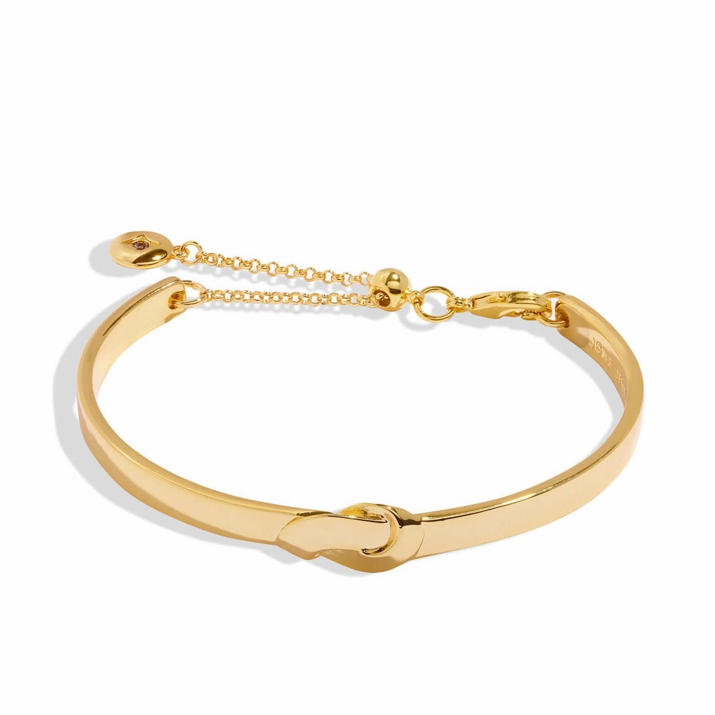 Bar Gold Knot Gold Plated 6cm Bangle 8723