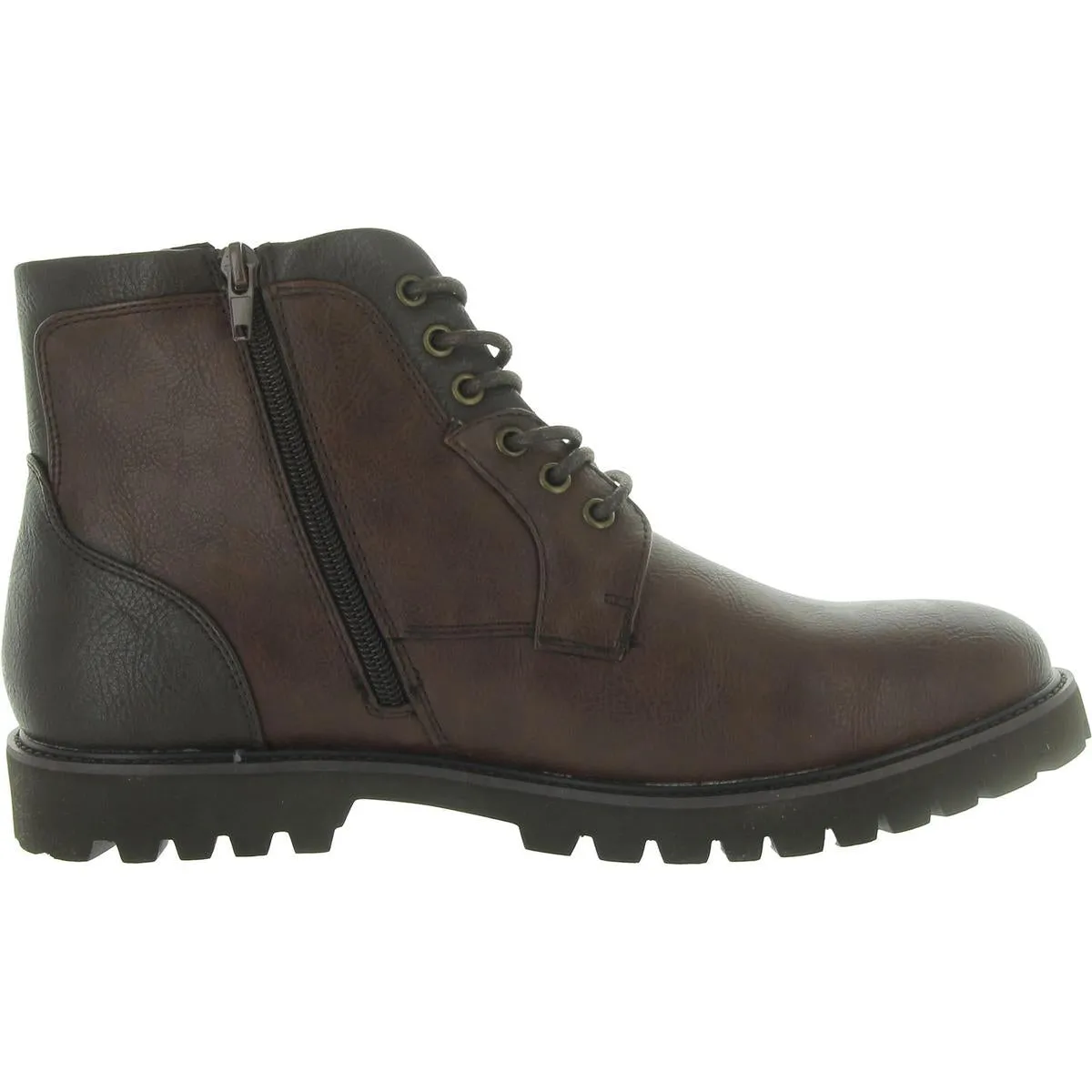 Barkely Mens Faux Leather Ankle Chukka Boots