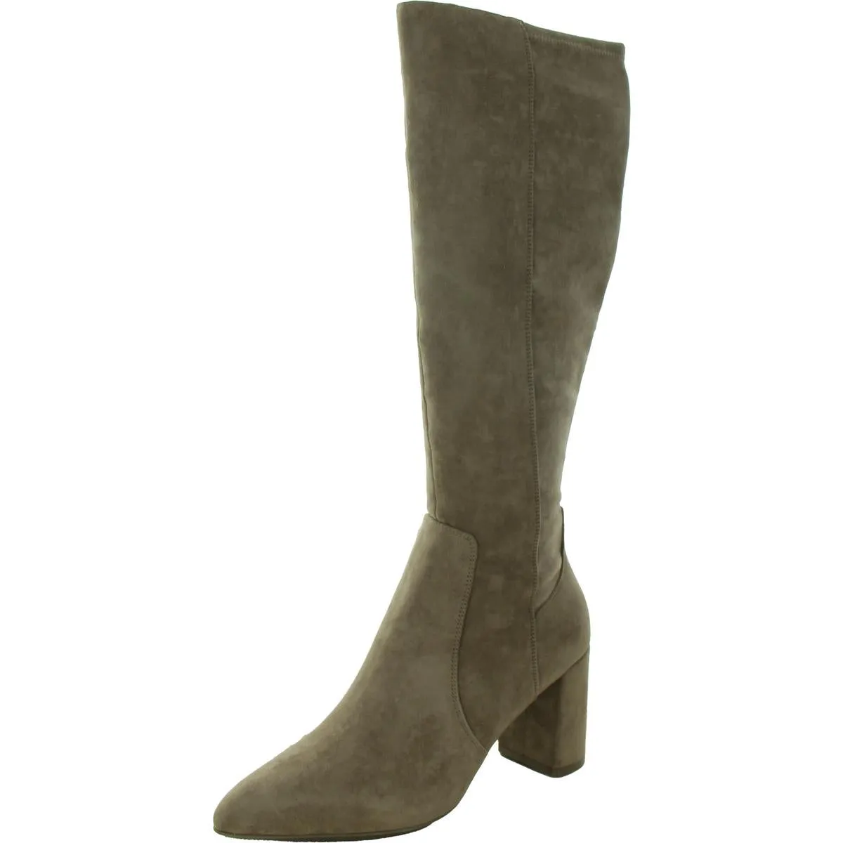 Barnard Womens Zip Up Slip On Knee-High Boots