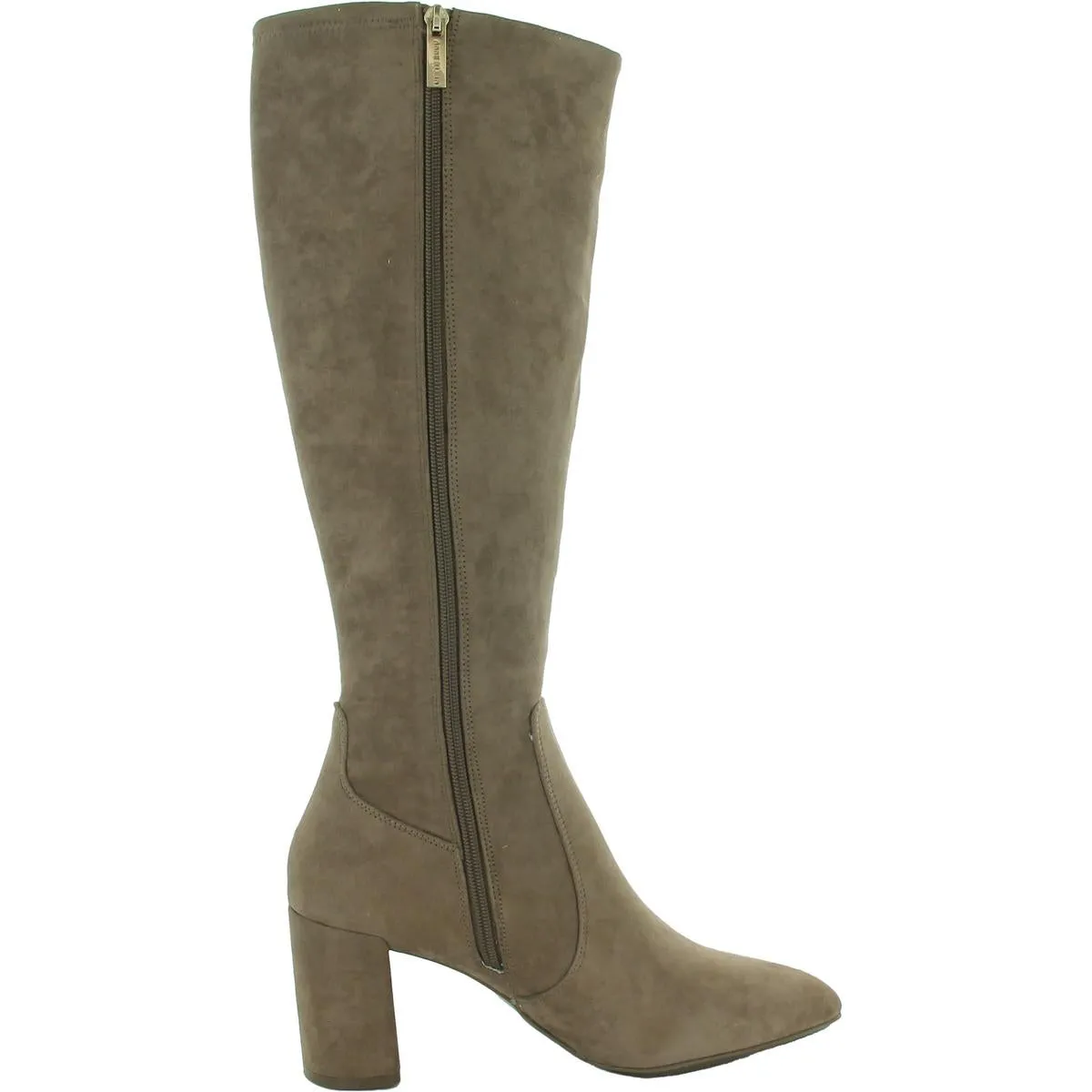 Barnard Womens Zip Up Slip On Knee-High Boots