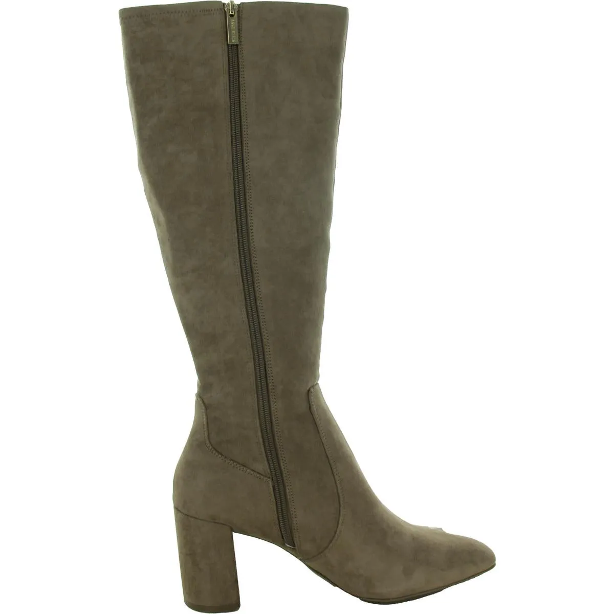 Barnard Womens Zip Up Slip On Knee-High Boots