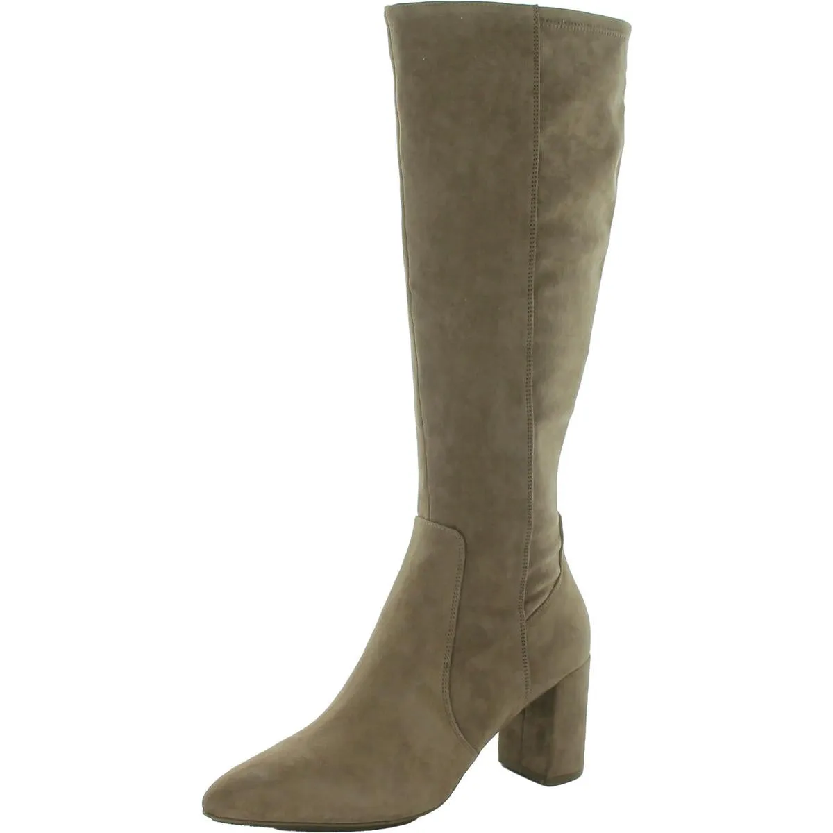 Barnard Womens Zip Up Slip On Knee-High Boots
