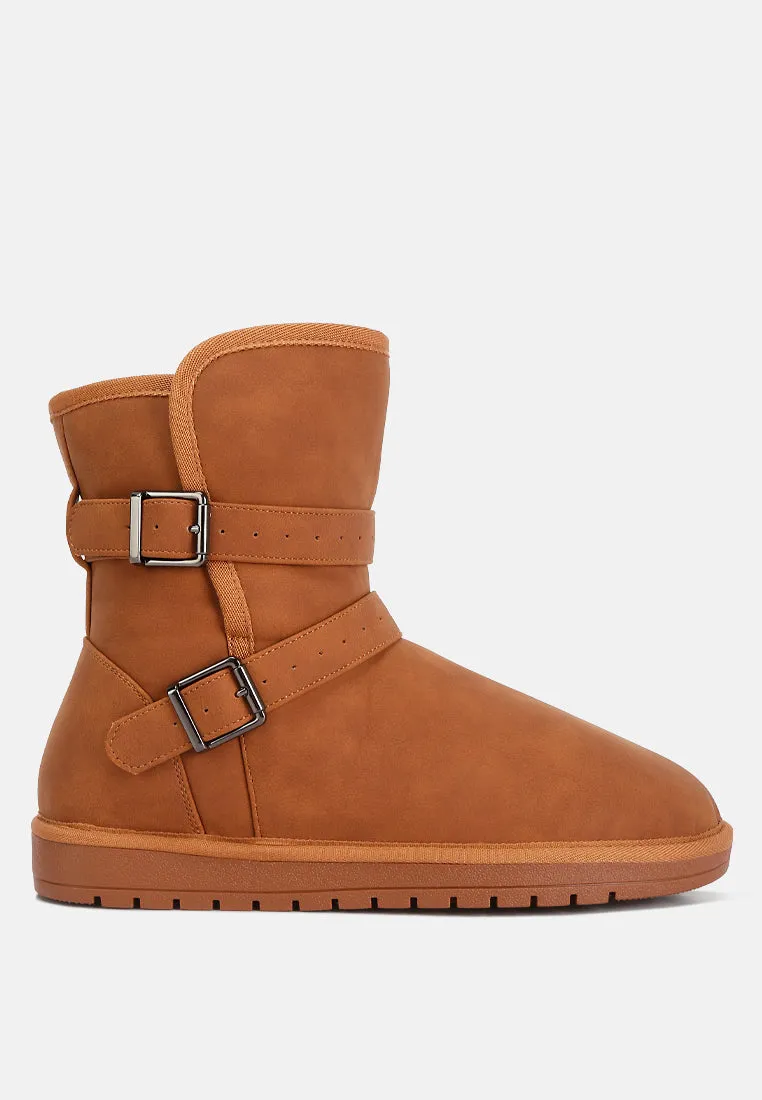 basil buckle strap detail boots