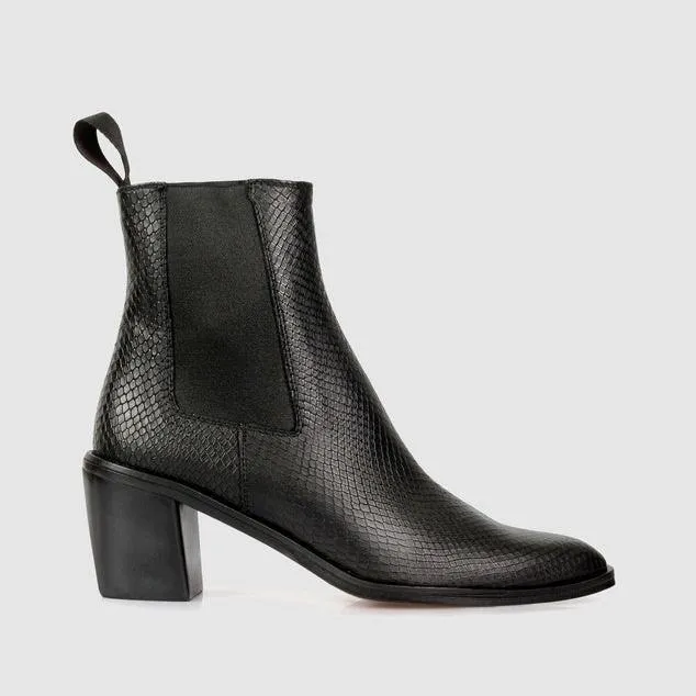 Beau Coops Duplex Nero Snakeskin - LAST PAIR size 37