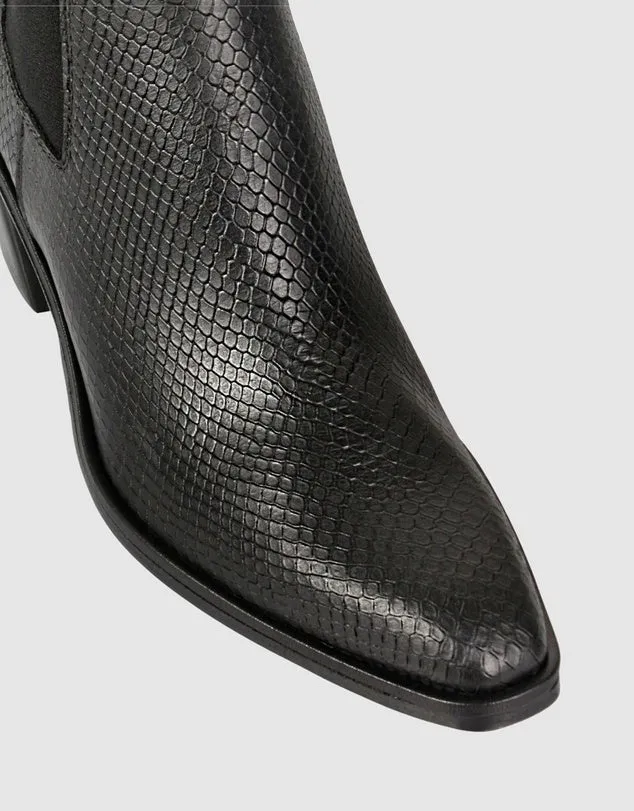 Beau Coops Duplex Nero Snakeskin - LAST PAIR size 37