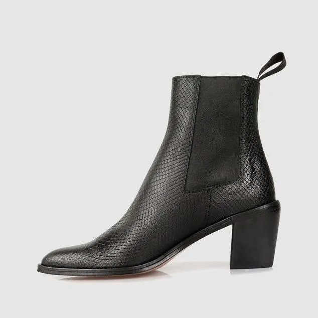 Beau Coops Duplex Nero Snakeskin - LAST PAIR size 37