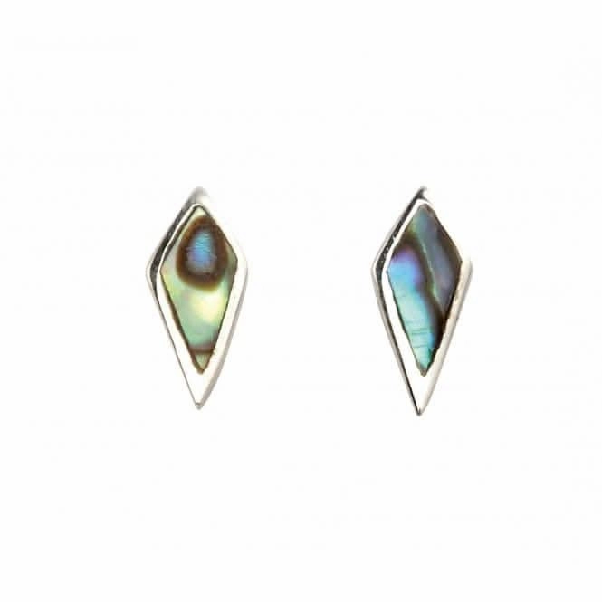 Beginnings Sterling Silver A983S Shell Diamond Shape Stud Earrings