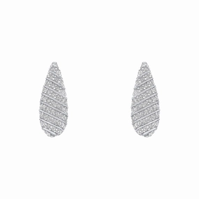 Beginnings Sterling Silver Cubic Zirconia White Earrings E6476C