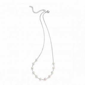 Beginnings Sterling Silver N3530W Wht Fwt Prl 40 5cm Necklaces N3530W