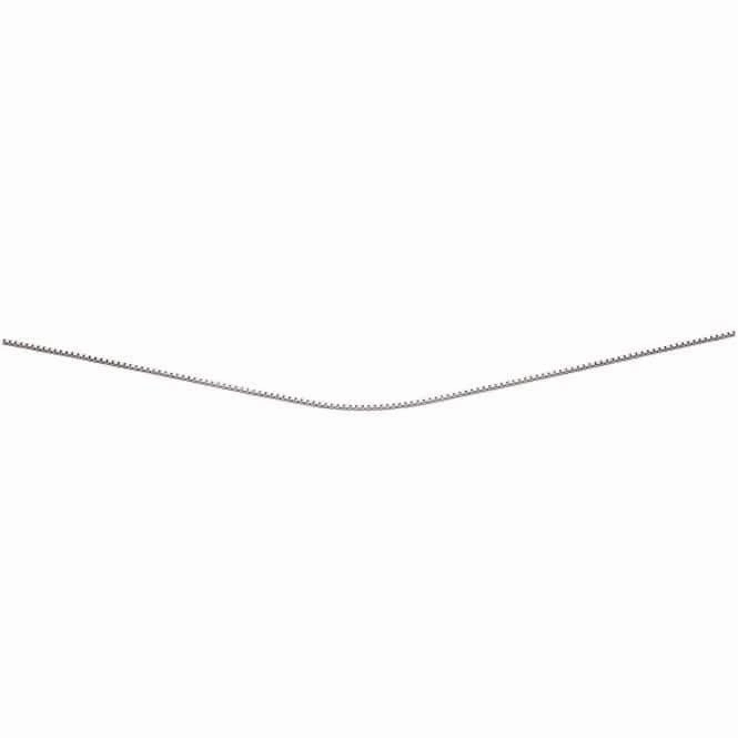 Beginnings Sterling Silver Rhodium Plated Box Chain Chain N3811