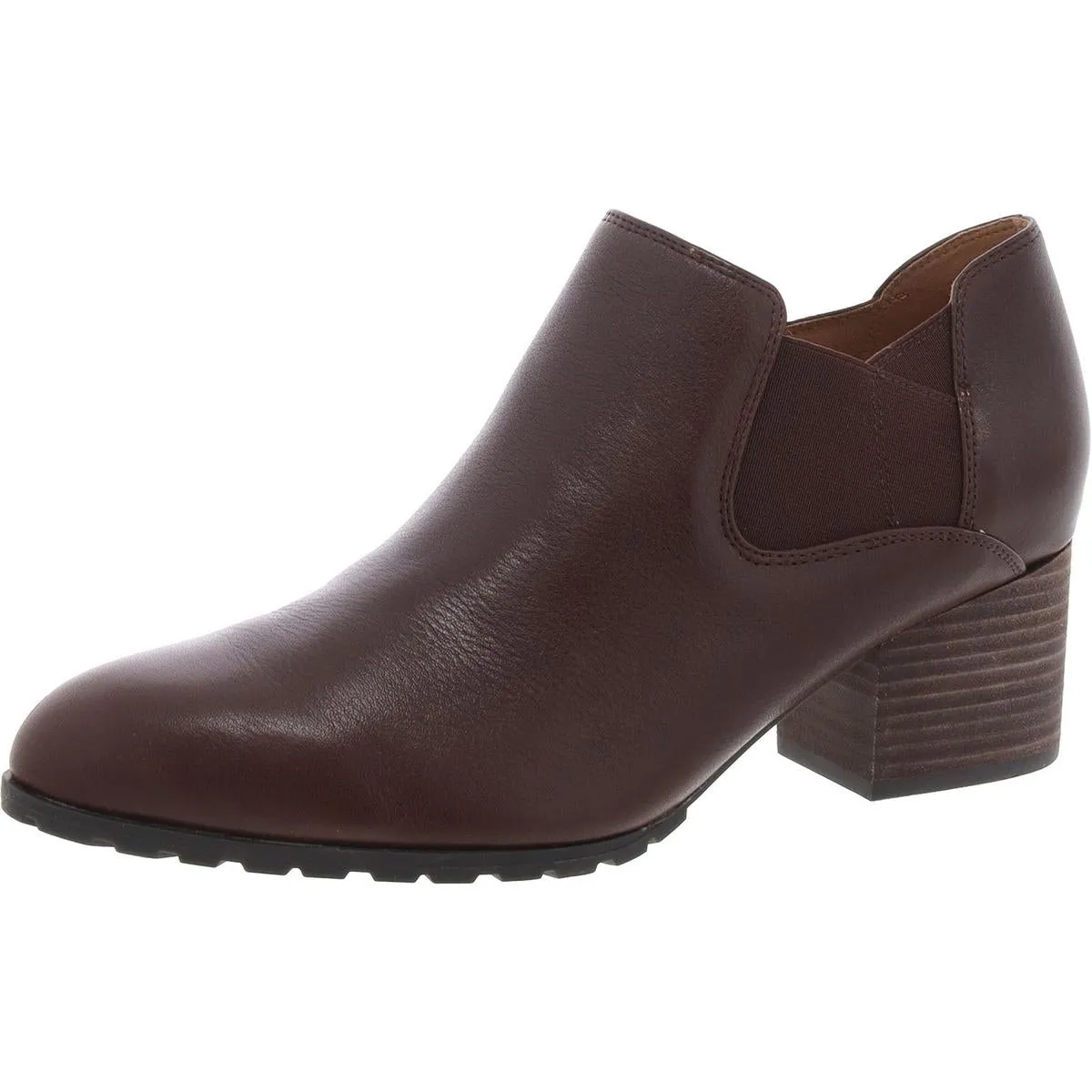 Belmont Womens Solid Leather Ankle Boots
