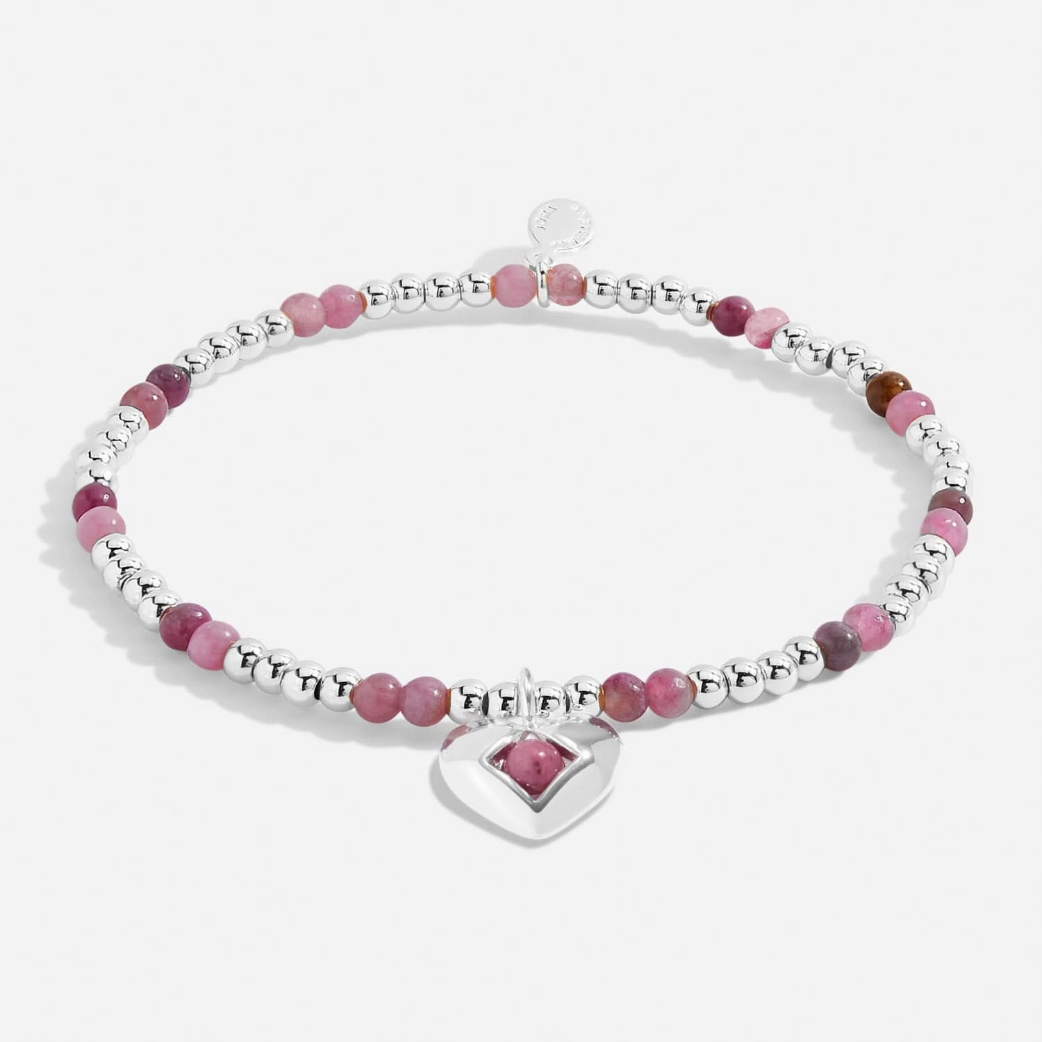 Birthstone A Little October Tourmaline Silver Plated Bracelet 8324