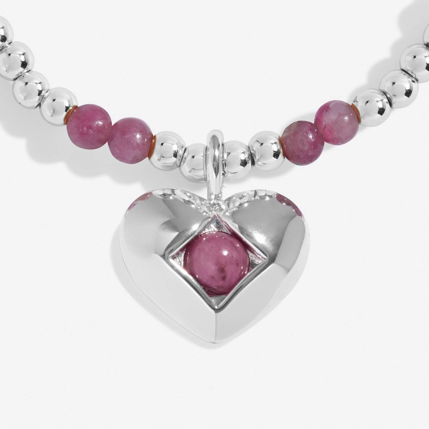 Birthstone A Little October Tourmaline Silver Plated Bracelet 8324
