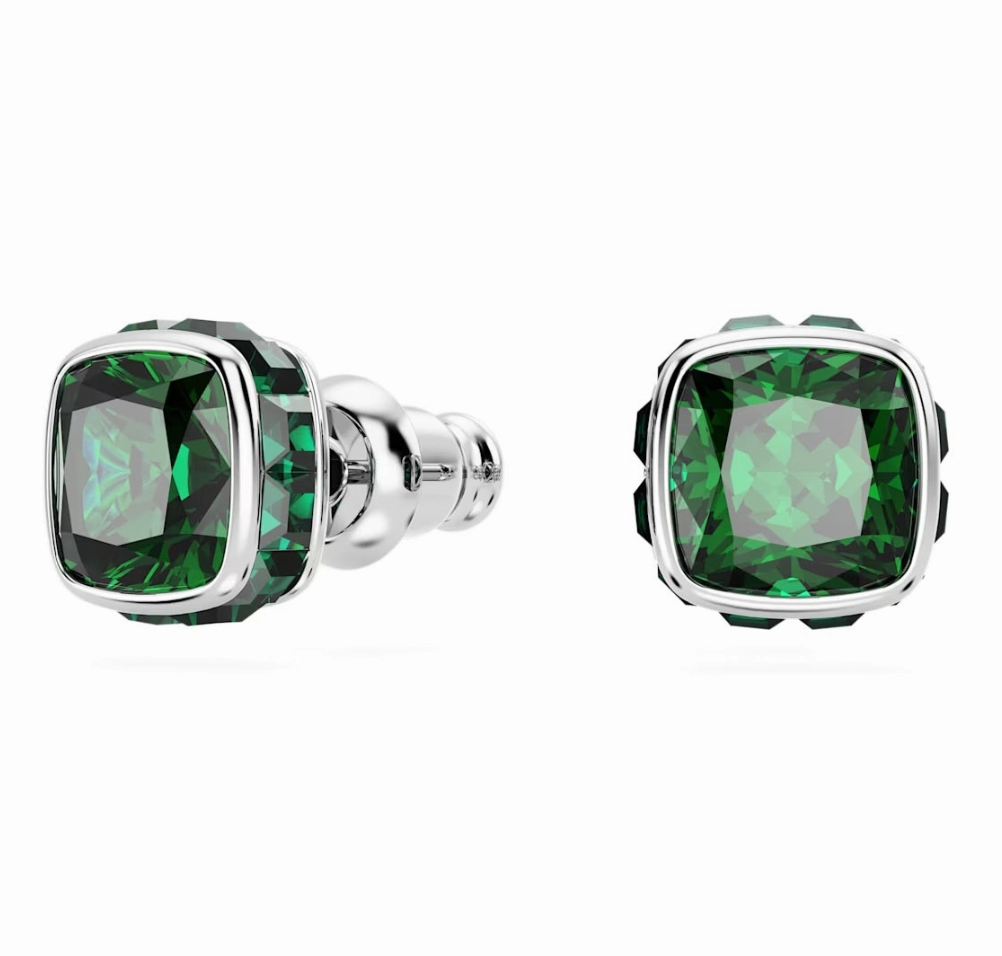 Birthstone May Green Square - Necklace & Earring