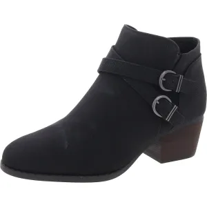 Blaire Womens Zipper Faux Leather Booties