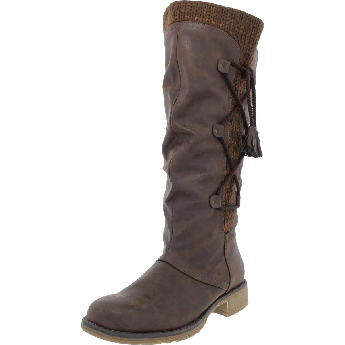 Blanca Beverly Womens Block Heel Mid-Calf Boots