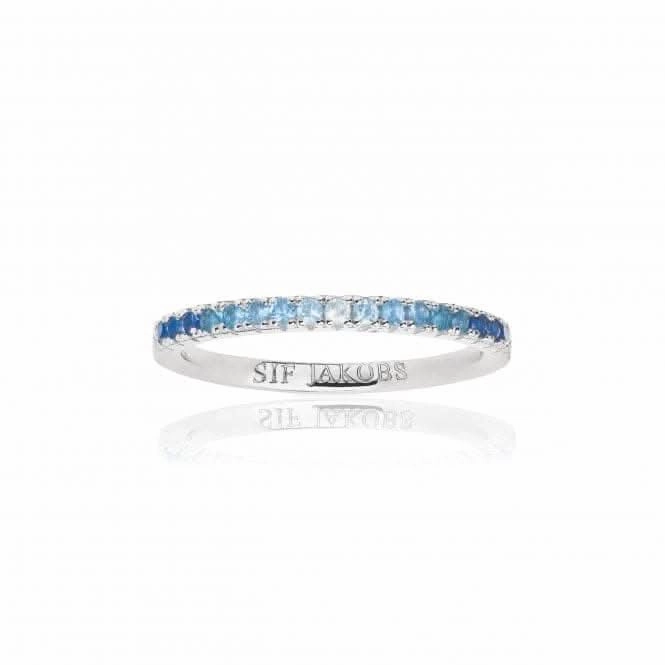 Blue and White Zirconia Ellera Ring SJ-R2869-GBL