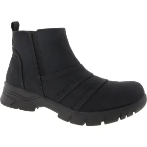 Blythe Womens Zipper Manmade Ankle Boots