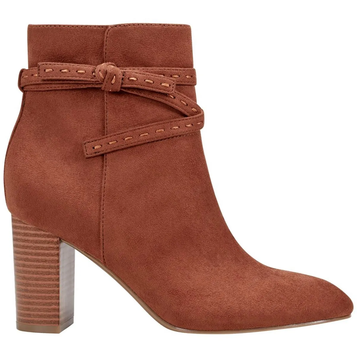 BNOCORN2 Womens Zipper Faux Suede Booties