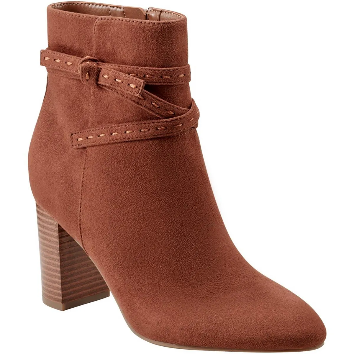 BNOCORN2 Womens Zipper Faux Suede Booties