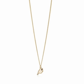 Boh Runga - Baby Tui Pendant Gold Plate