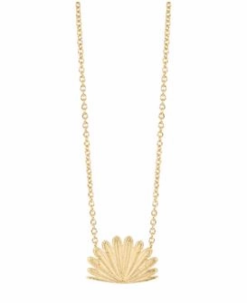 Boh Runga - Fan Tail Sunrise Necklace Gold Plate