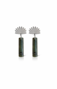 Boh Runga - Pounamu Pwakawaka Drop Earring