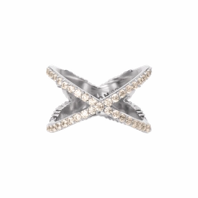 Boh Runga - Rocksteady Feather Kiss Cross Ring