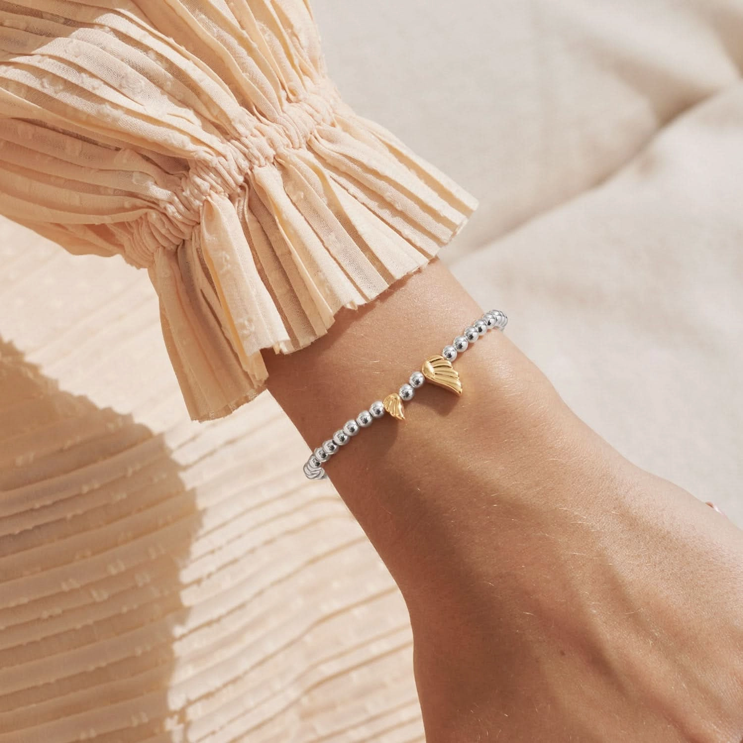 Boxed A Little Guardian Angel Silver & Gold Plated Bracelet 8191