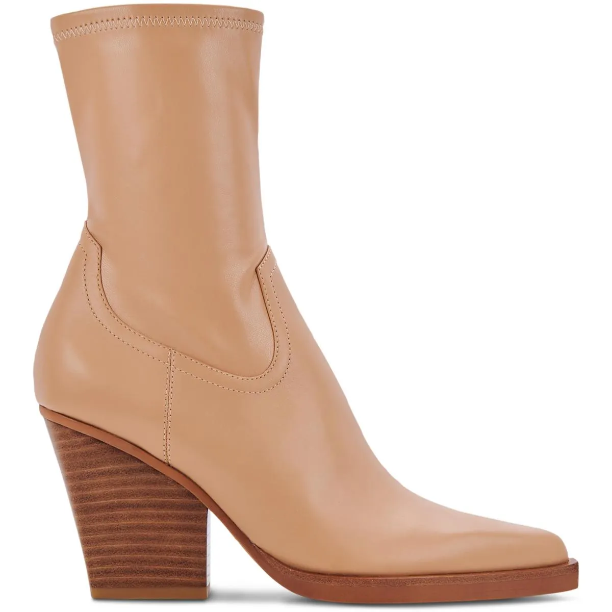 Boyd  Womens Leather Block Heel Booties