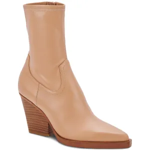 Boyd  Womens Leather Block Heel Booties