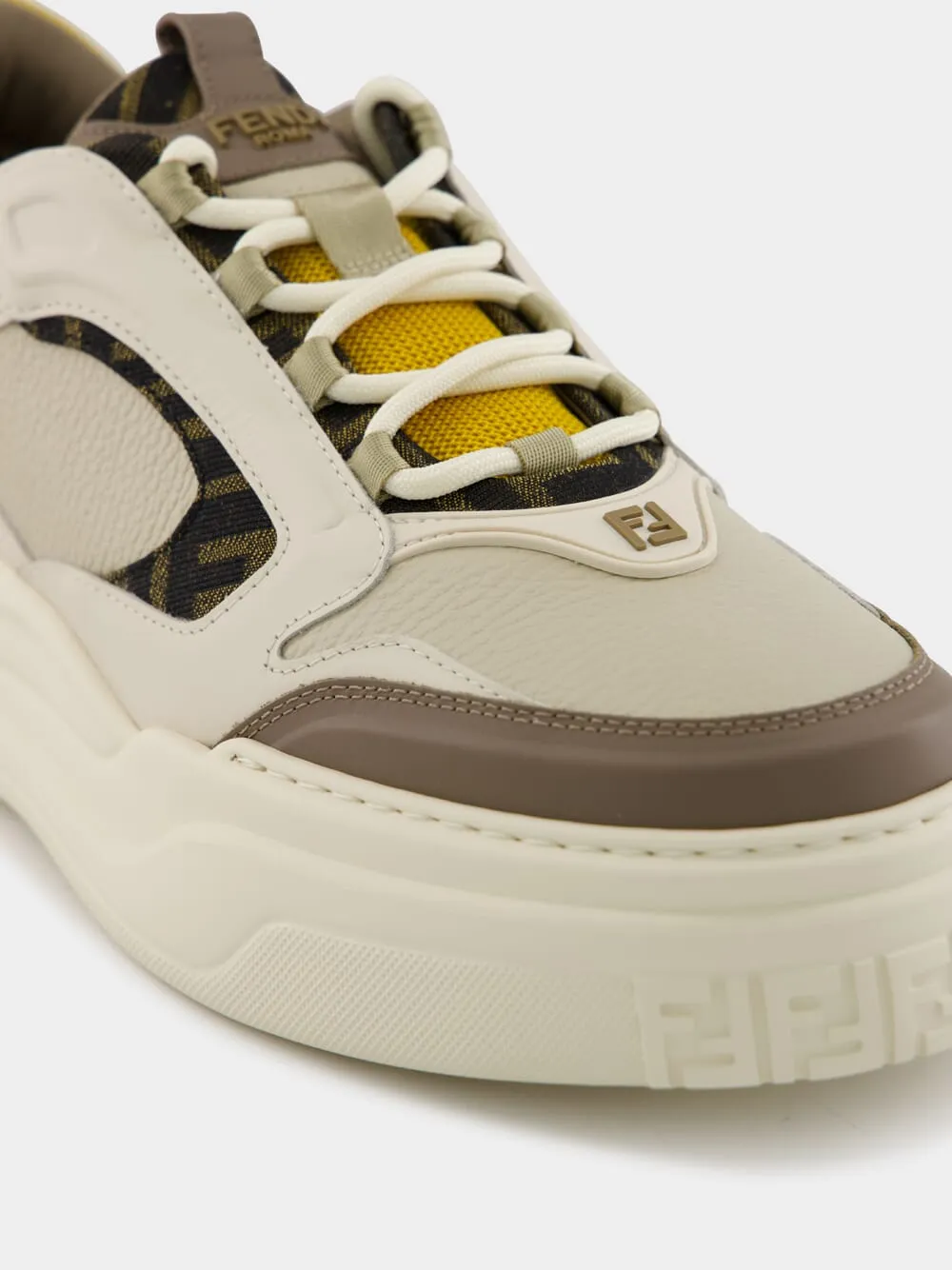 Brown Force Leather Sneakers