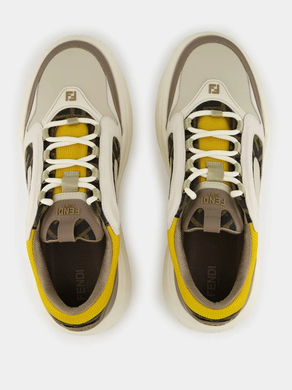Brown Force Leather Sneakers