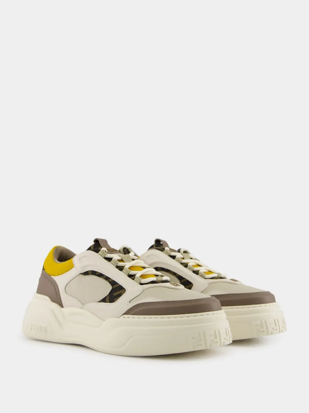 Brown Force Leather Sneakers