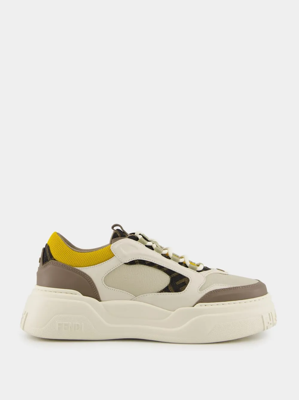Brown Force Leather Sneakers