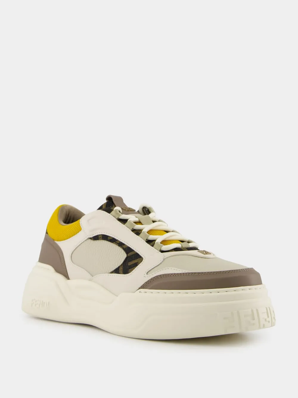 Brown Force Leather Sneakers