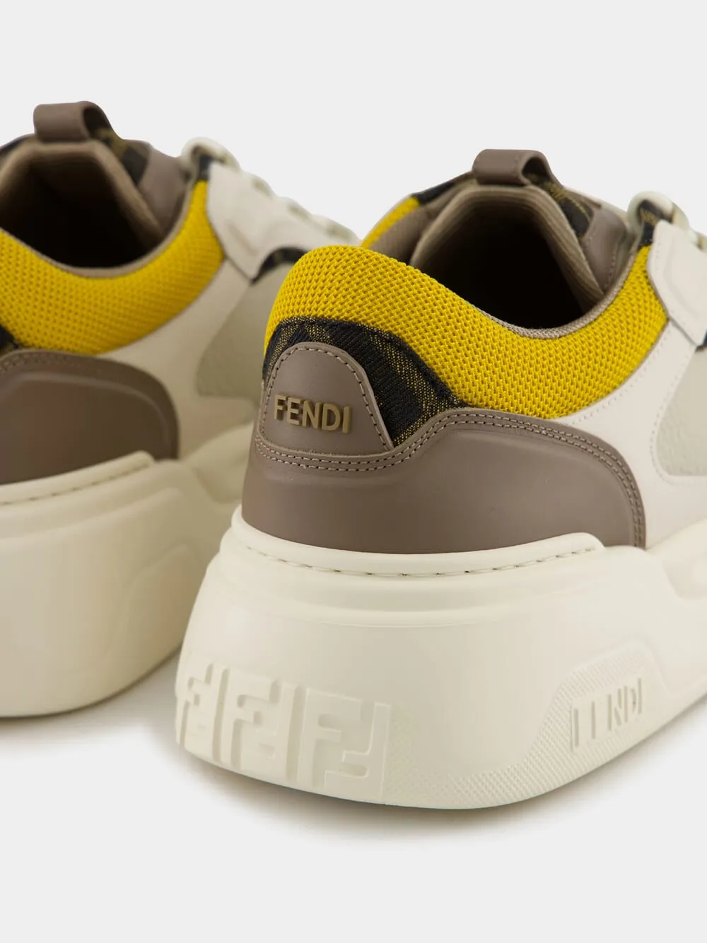 Brown Force Leather Sneakers
