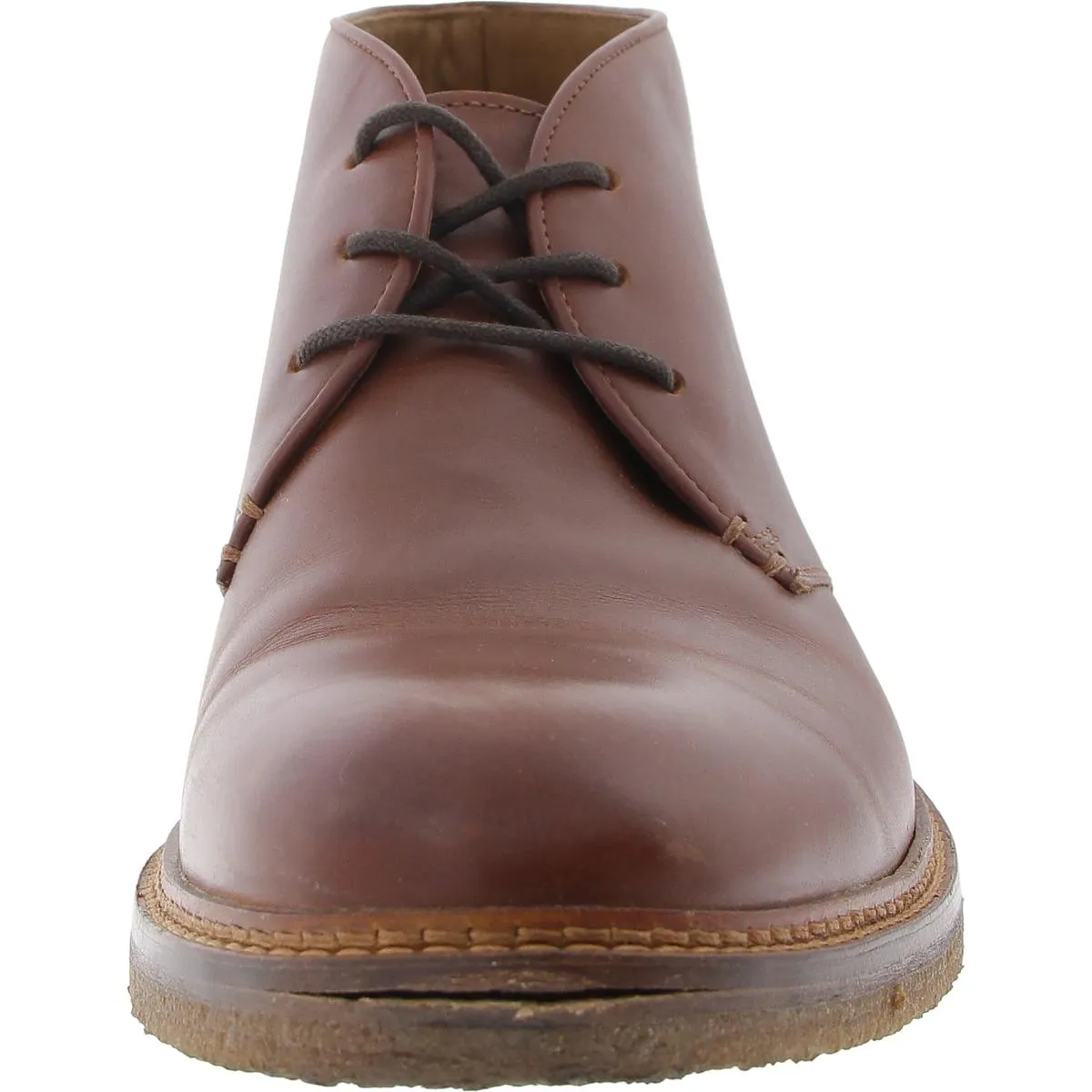 CALDER Mens Cushioned Footbed Faux Leather Chukka Boots