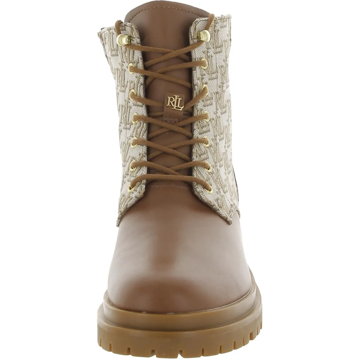 Carlee Womens Lugged Sole Ankle Combat & Lace-up Boots