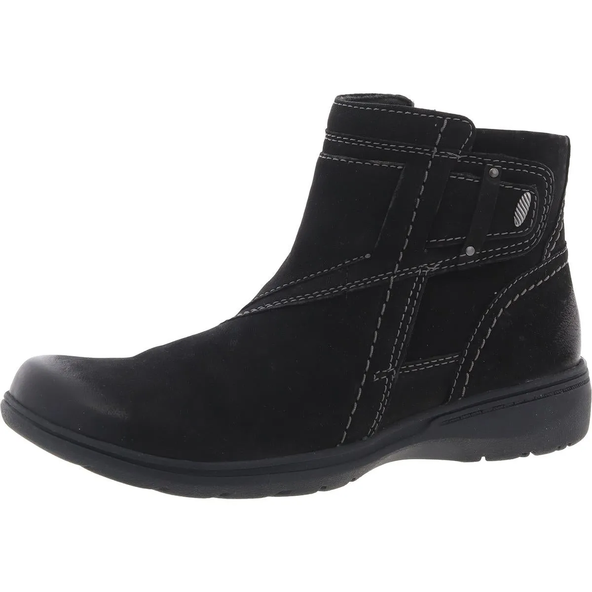 Carleigh Style Womens Nubuck Round Toe Ankle Boots