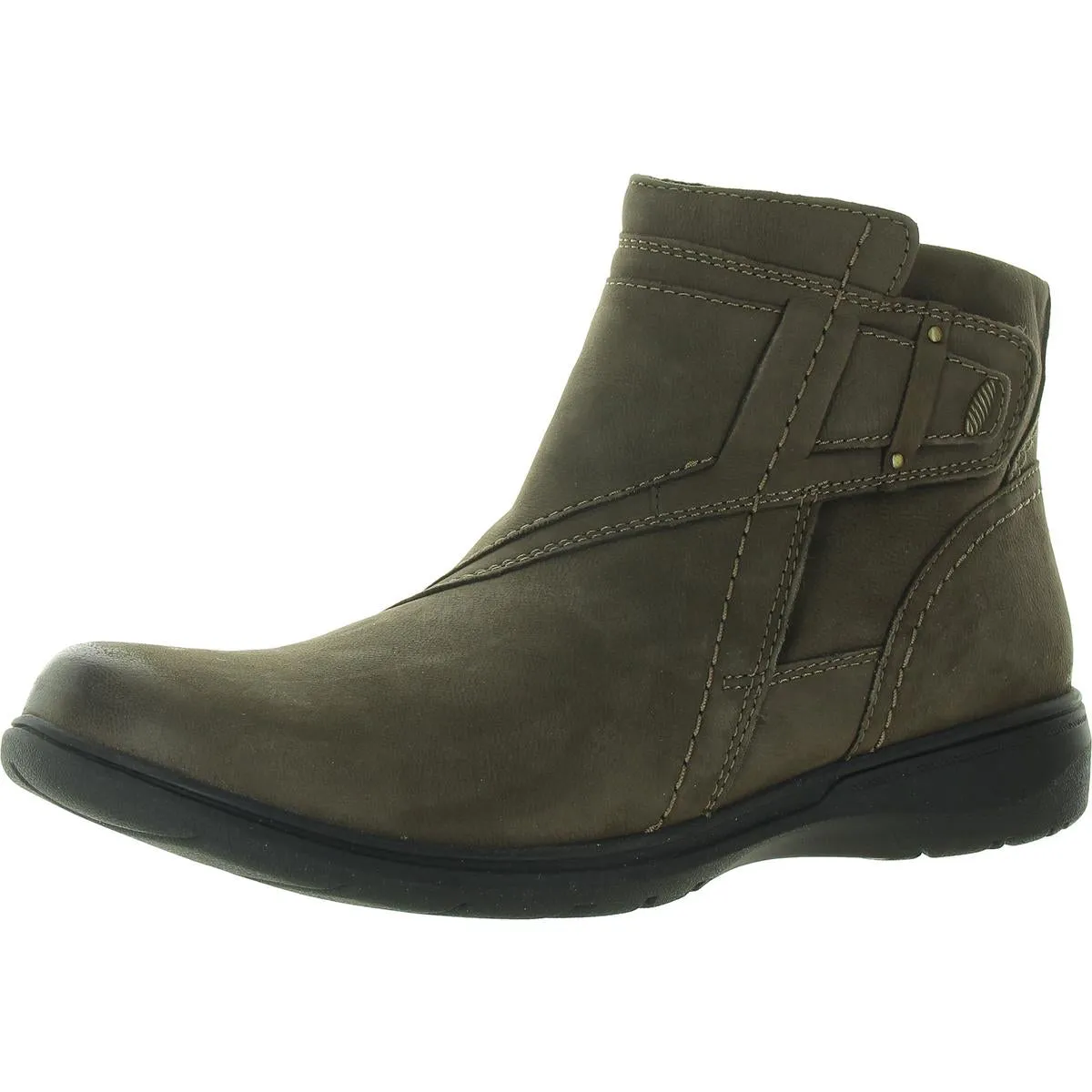 Carleigh Style Womens Nubuck Round Toe Ankle Boots