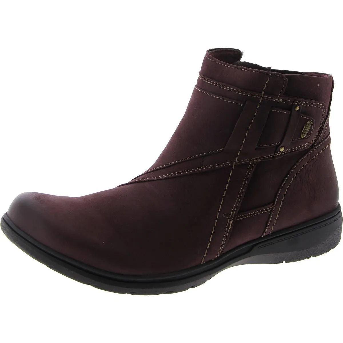 Carleigh Style Womens Nubuck Round Toe Ankle Boots