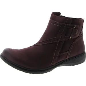 Carleigh Style Womens Nubuck Round Toe Ankle Boots
