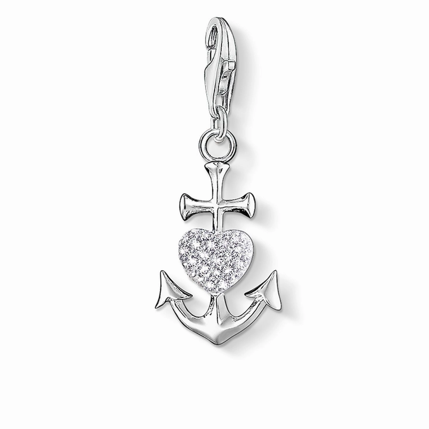 Charm Pendant "Anchor With Heart"