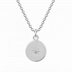 Circular Star set Zirconia Pendant 9422CZ