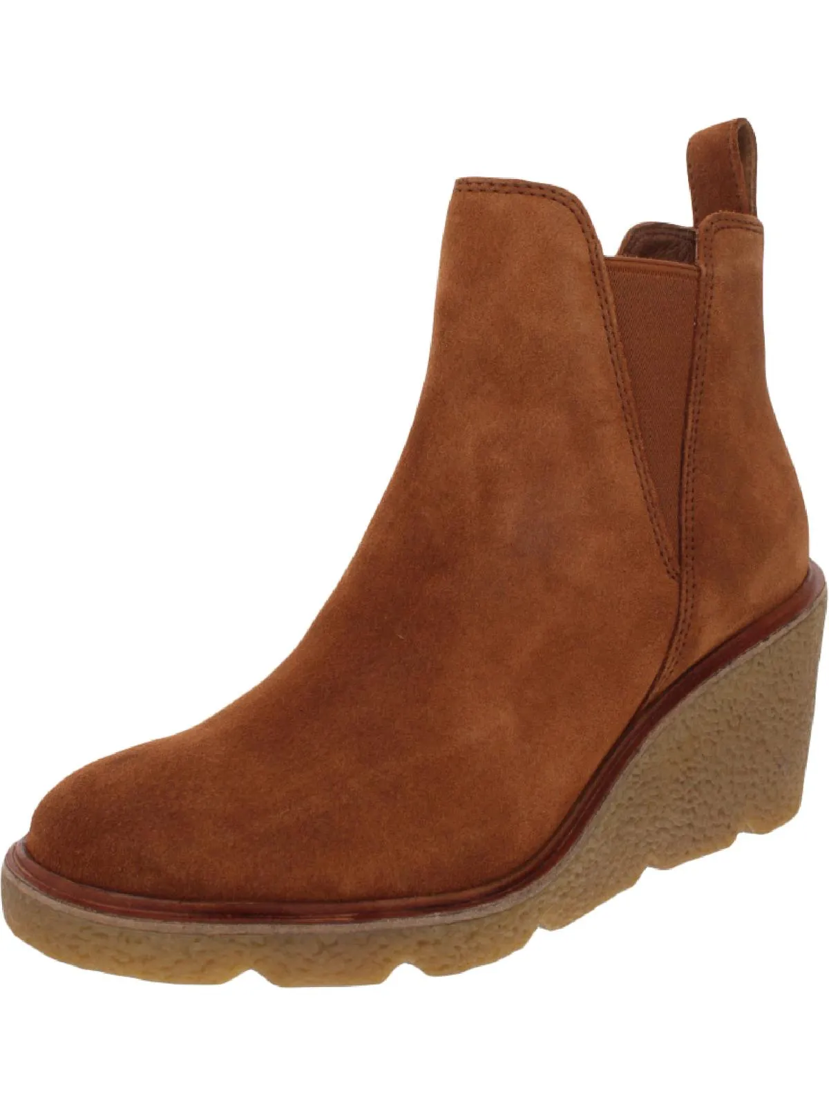 Clarkford Top Womens Suede Ankle Wedge Boots