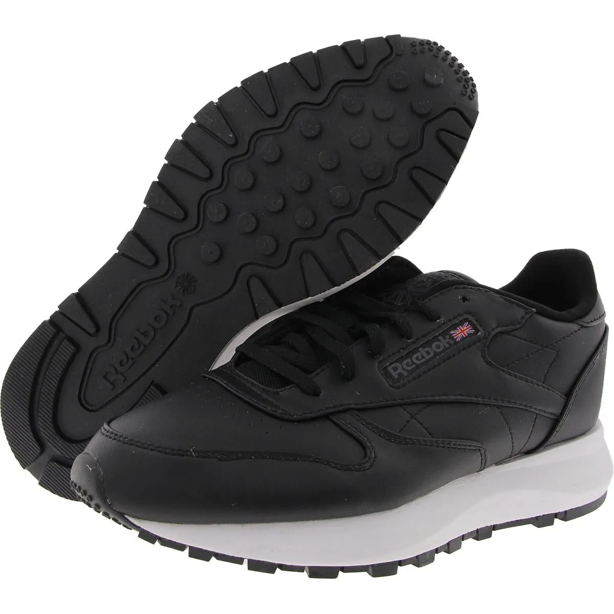 Classic SP Vegan Womens Lace-Up Faux Leather Running & Training Shoes