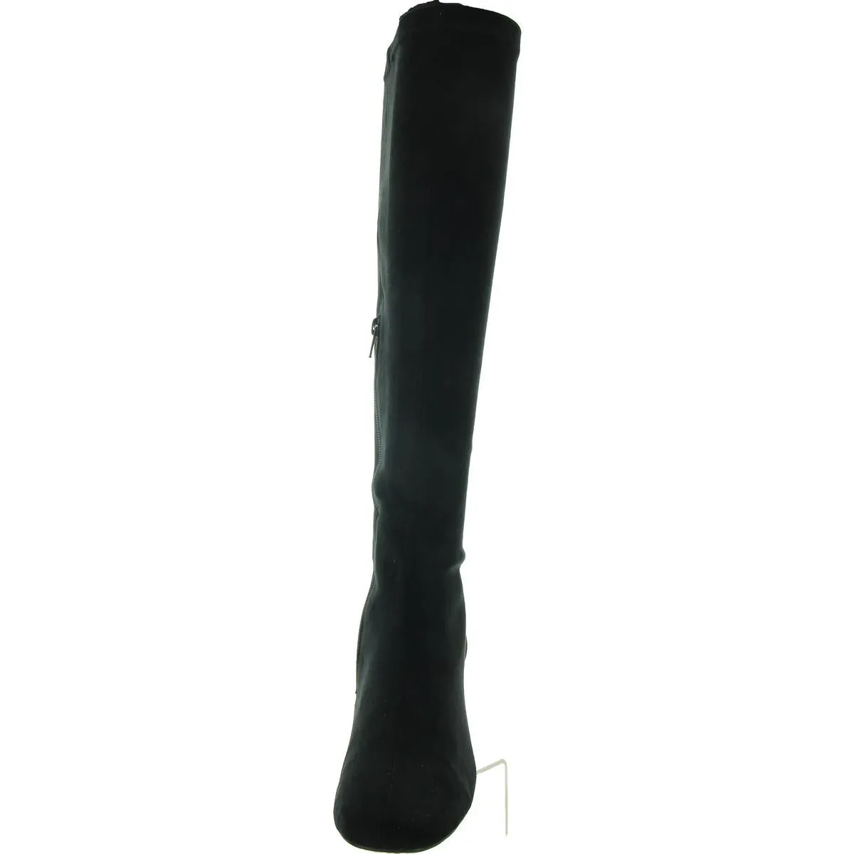 COMESS Womens Faux Suede Zipper Knee-High Boots