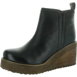 Comet Ride Womens Zipper Leather Ankle Boots