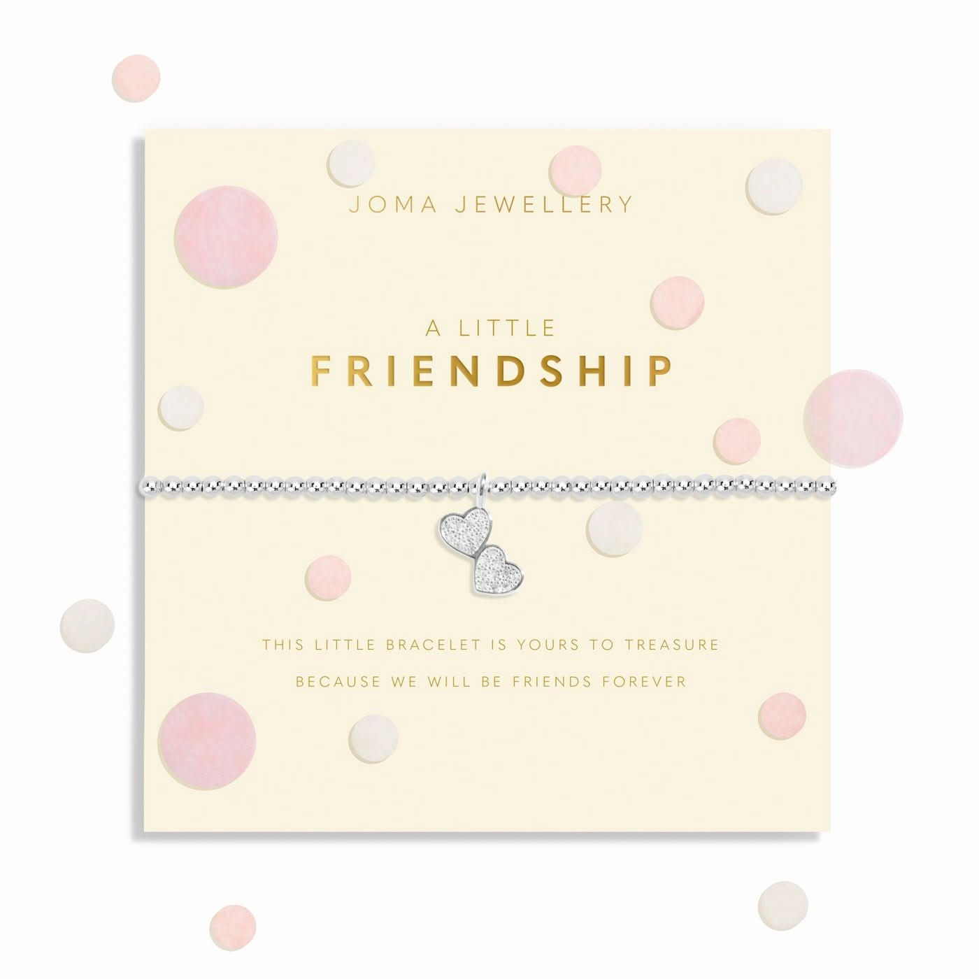 Confetti A Little Friendship Silver Plated Bracelet 8545